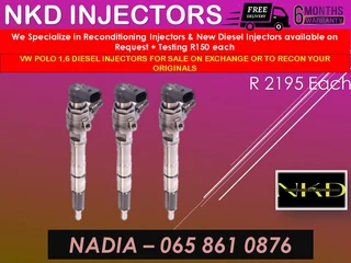 V W/polo 1.6 Diesel Injectors For Sale On Exchange With 6 Months Warranty