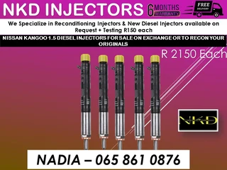 Nissan Kangoo 1.5 Diesel Injectors For Sale Or To Recon