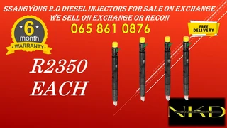 Ssangyong 2.0 Diesel Injectors For Sale On Exchange Or To Recon With 6months Warranty