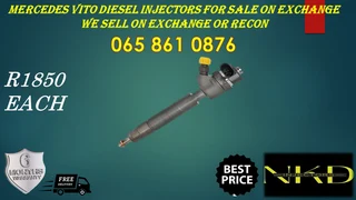 Mercedes Benz Vito Diesel Injectors For Sale Or To Recon