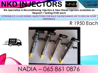 Citroen C3 1.4 Diesel Injectors For Sale Or Recon