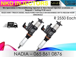 Isuzu 4hk1 Diesel Injectors For Sale Or To Recon With Warranty
