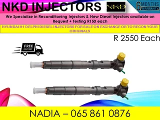 Hyundai H1 Delphi Reconditioned Injectors For Sale Or Recon Originals