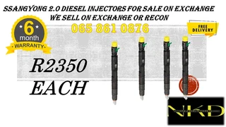 Ssangyong 2.0 Diesel Injectors For Sale On Exchange With 6 Months Warranty