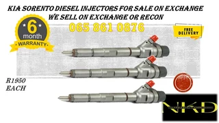 Kia Sorento Diesel Injectors For Sale Or To Recon