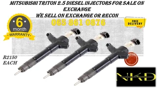 Mitsubishi Tritob 2.5 Diesel Injectors For Sale On Exchange Or To Recon With Warranty