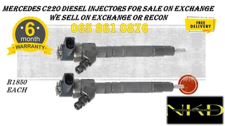 Mercedes C220 Diesel Injectors For Sale Or To Recon