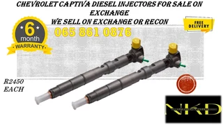 Chevrolet Captiva Diesel Injectors For Sale On Exchange With 6 Months Warranty