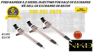 Ford Ranger 3.2 Diesel Injectors For Sale On Exchange With 6 Months Warranty