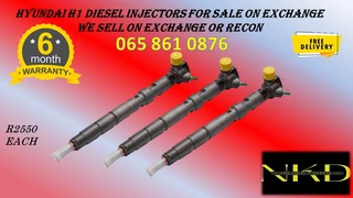 Hyundai H1 Diesel Injectors For Sale Or To Recon