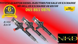 Toyota Quantum Diesel Injectors For Sale On Exchange Or To Recon