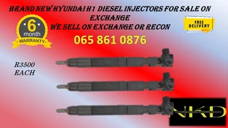 New Hyundai H1 Diesel Injectors For Sale On Exchange Or To Recon With Warranty