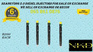 Ssangyong 2.0 Diesel Injectors For Sale On Exchange With 6 Months Warranty