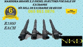 Mahindra Mhawk 2.2 Diesel Injectors For Sale On Exchange Or To Recon With Warranty