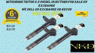 Mitsubishi Triton 2.5 Diesel Injectors For Sale On Exchange Or To Recon With Warranty