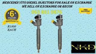 Mercedes Benz Vito Diesel Injectors For Sale Or To Recon