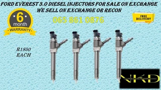 Ford Everest (3.0/bt50) Diesel Injectors For Sale On Exchnage Or To Recon With Warranty