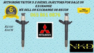 Mitsubishi Triton 3.2 Diesel Injectors For Sale On Exchange Or To Recon With Warranty