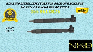 Kia 2500 Diesel Injectors For Sale Or To Recon