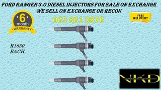 Ford Ranger 3.0 Diesel Injectors For Sale Or To Recon