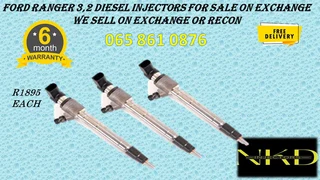 Ford Ranger 3.2 Diesel Injectors For Sale On Exchange With 6 Months Warranty