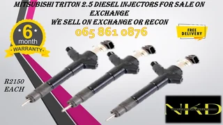Mitsubishi Triton 2.5 Diesel Injectors For Sale On Exchange Or To Recon With Warranty