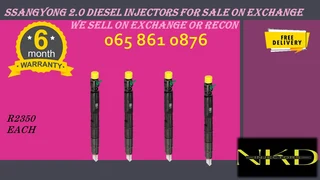 Ssangyong 2.0 Diesel Injcetors For Sale On Exchange With 6 Months Warranty