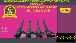 Mahindra Mhawk 2.2 Diesel Injectors For Sale On Exchange Or To Recon With Warranty