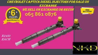 Chevrolet Captiva Diesel Injectors For Sale On Exchange With 6 Months Warranty