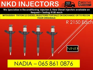 Mitsubishi Triton 2.5 Injectors For Sale On Exchage Or Recon