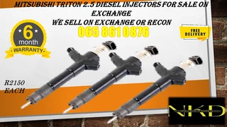Mitsubishi Triton 2.5 Diesel Injectors For Sale On Exchange Or To Recon With Warranty