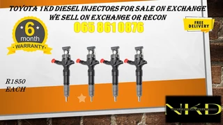 Toyota 1kd Diesel Injectors For Sale Or To Recon