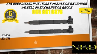 Kia 2500 Diesel Injectors For Sale Or To Recon