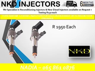 Ford Bantam 1.4 Diesel Injectors For Sale On Exchange With 6 Months Warranty