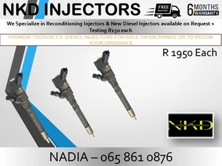 Hyundai Tucson 2l Diesel Injectors For Sale Or To Recon
