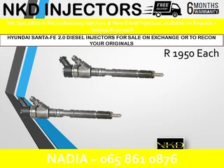 Hyundai Santa Fe 3l Diesel Injectors For Sale On Exchange Or To Recon With Warranty