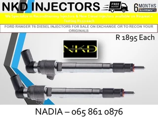 Ford Ranger T6 Diesel Injectors For Sale On Exchange Or To Recon With Warranty