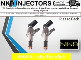 Ford Figo 1.4 Diesel Injectors For Sale On Exchange With 6 Months Warranty