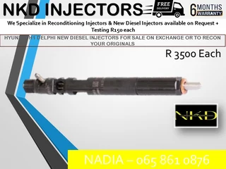 Hyundai H1 Delphi New Diesel Injectors For Sale On Exchange Or To Recon With Warranty