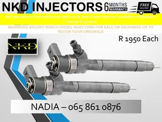 Mahindra Bolero Diesel Injectors For Sale Or To Recon