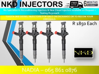 Toyota 2kd Diesel Injectors For Sale On Exchange With 6 Months Warranty
