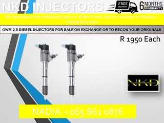 Gwm 2.5l Diesel Injectors For Sale On Exchange Or To Recon