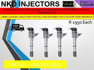 Gwm 2.8l Diesel Injectors For Sale On Exchange With 6 Months Warranty