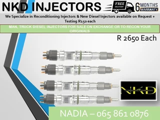 Man Truck Diesel Injectors For Sale Or To Recon