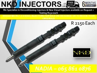 Nissan Micra 1.5 Diesel Injectors For Sale On Exchange Or To Recon With Warranty