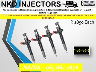 Toyota Quantum Diesel Injectors For Sale On Exchange
