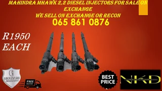 Mahindra Mhawk 2.2 Diesel Injectors For Sale On Exchange Or To Recon With Warranty