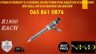Ford Everest (3.0/bt50) Diesel Injectors For Sale On Exchange Or To Recon With Warranty