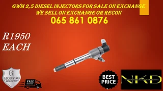 Gwm 2.5 Diesel Injectors For Sale On Exchange