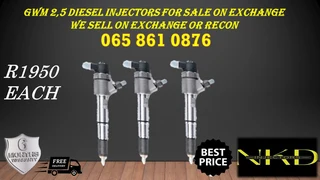 Gwm 2.5 Diesel Injectors For Sale On Exchange With 6 Months Warranty